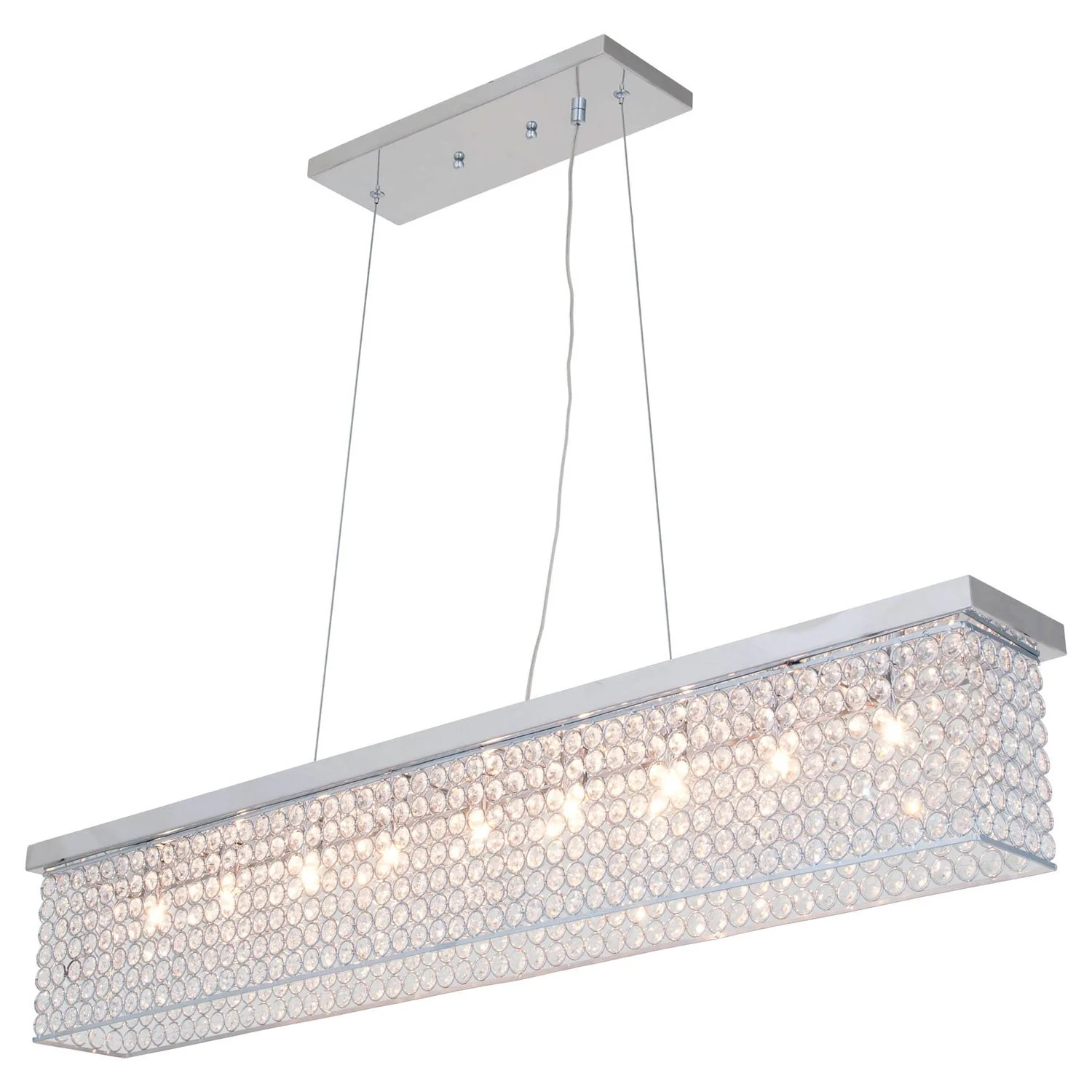 Helsinki Chrome Nine-Light Linear Pendant - Image 1