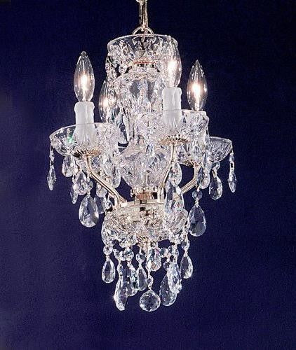 Four-Light Chandelier w/Swarovski Spectra Crystal - Image 1