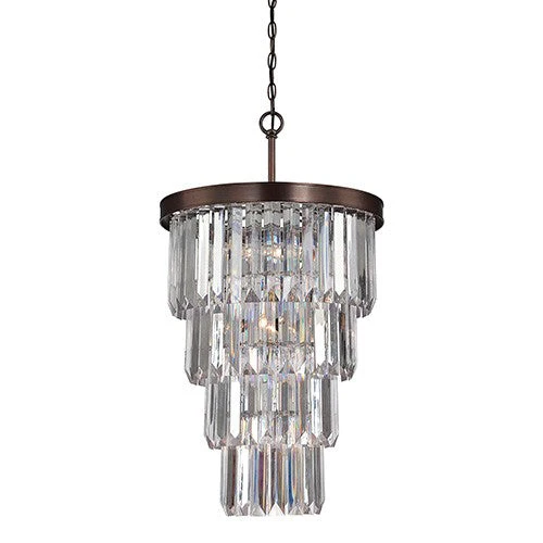 Bronze Seven-Light Entry Chandelier - Image 1