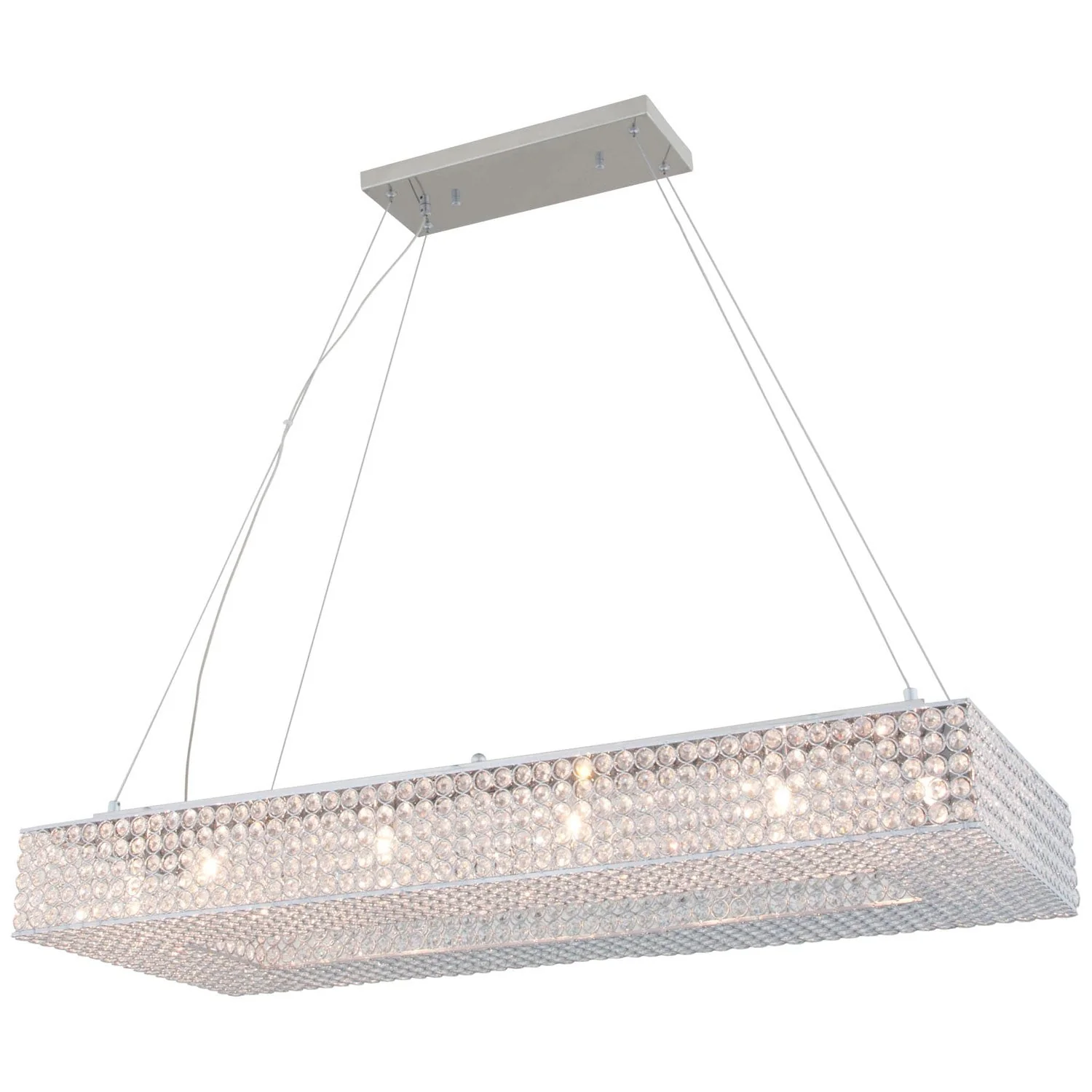 Helsinki Chrome Twelve-Light Linear Pendant - Image 1