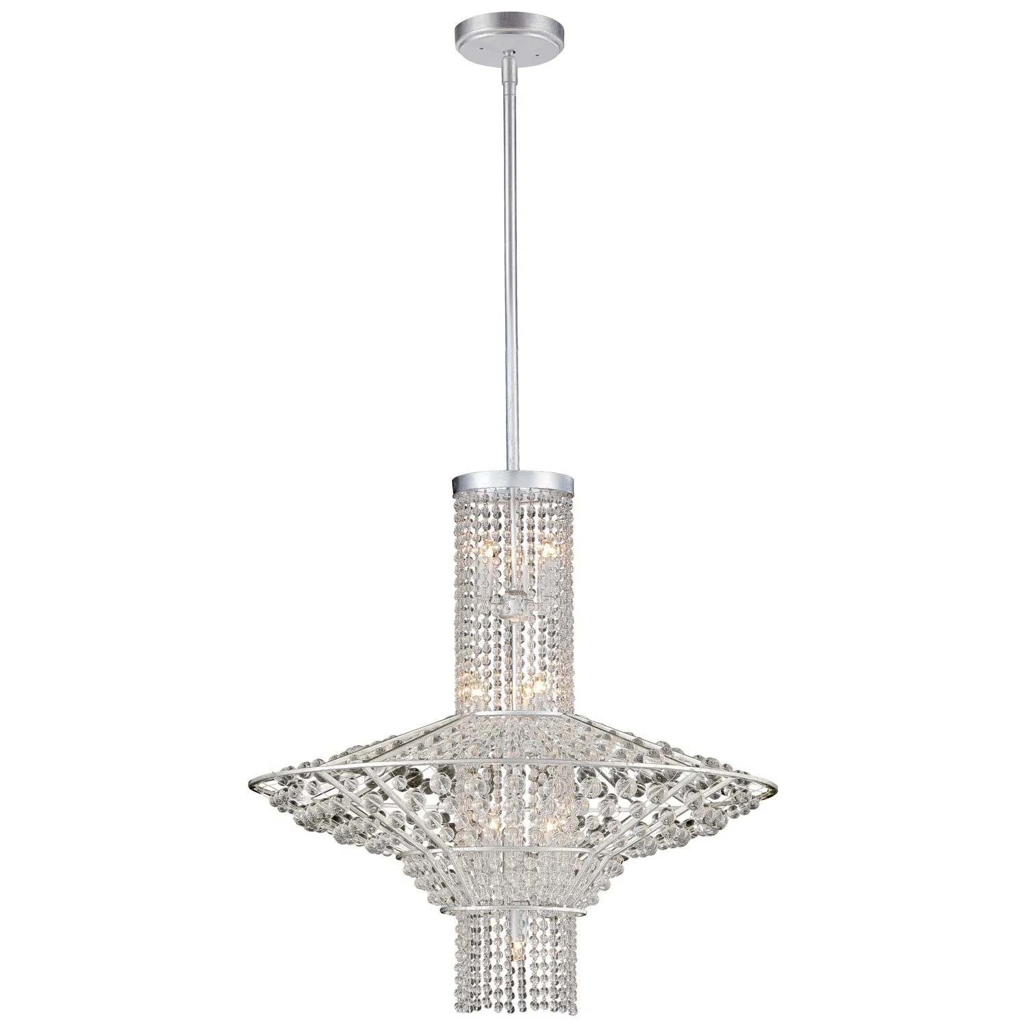 Saybrook Catalina Silver Ten-Light Pendant - Image 1