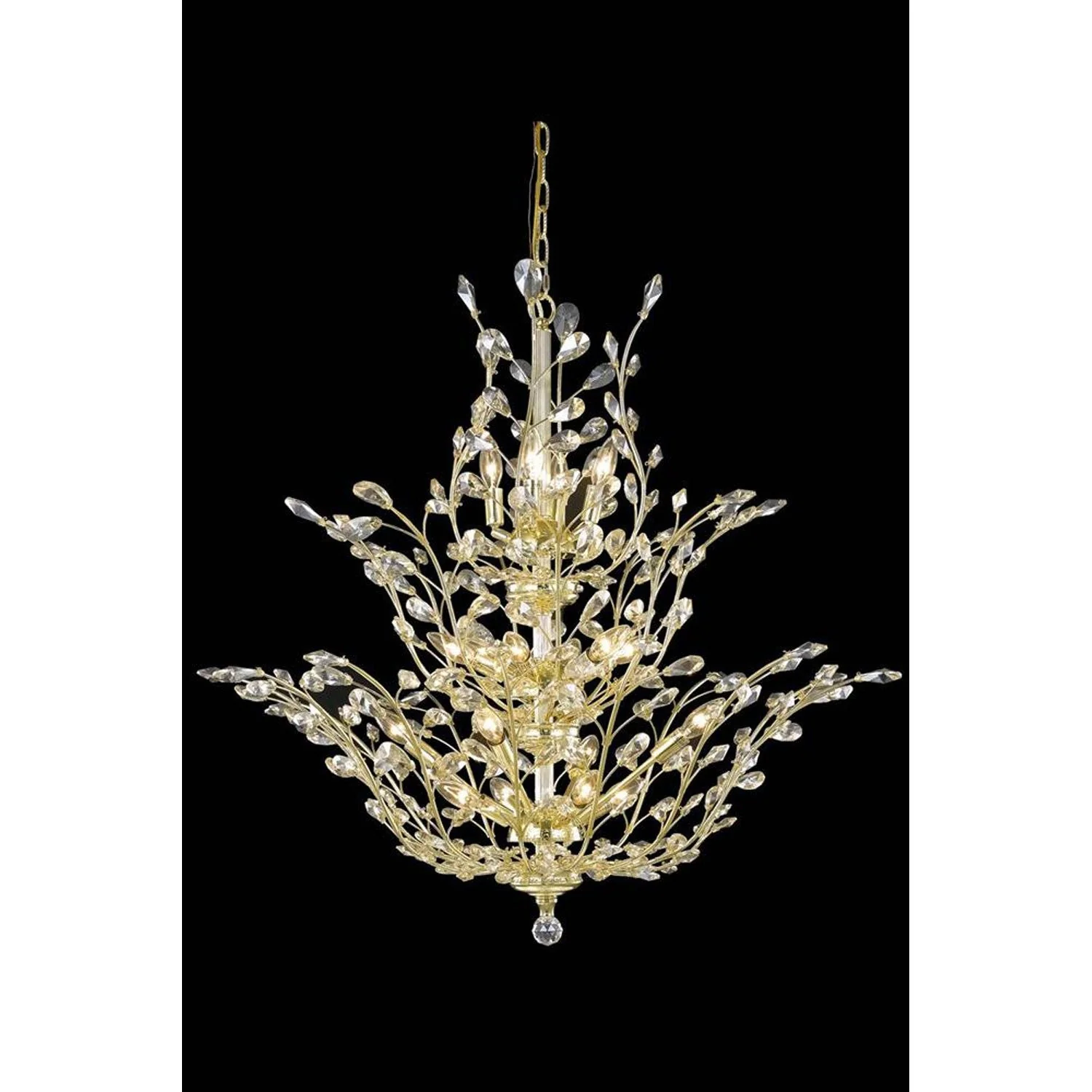 Elegant Lighting Orchid Gold 18-Light - Image 1