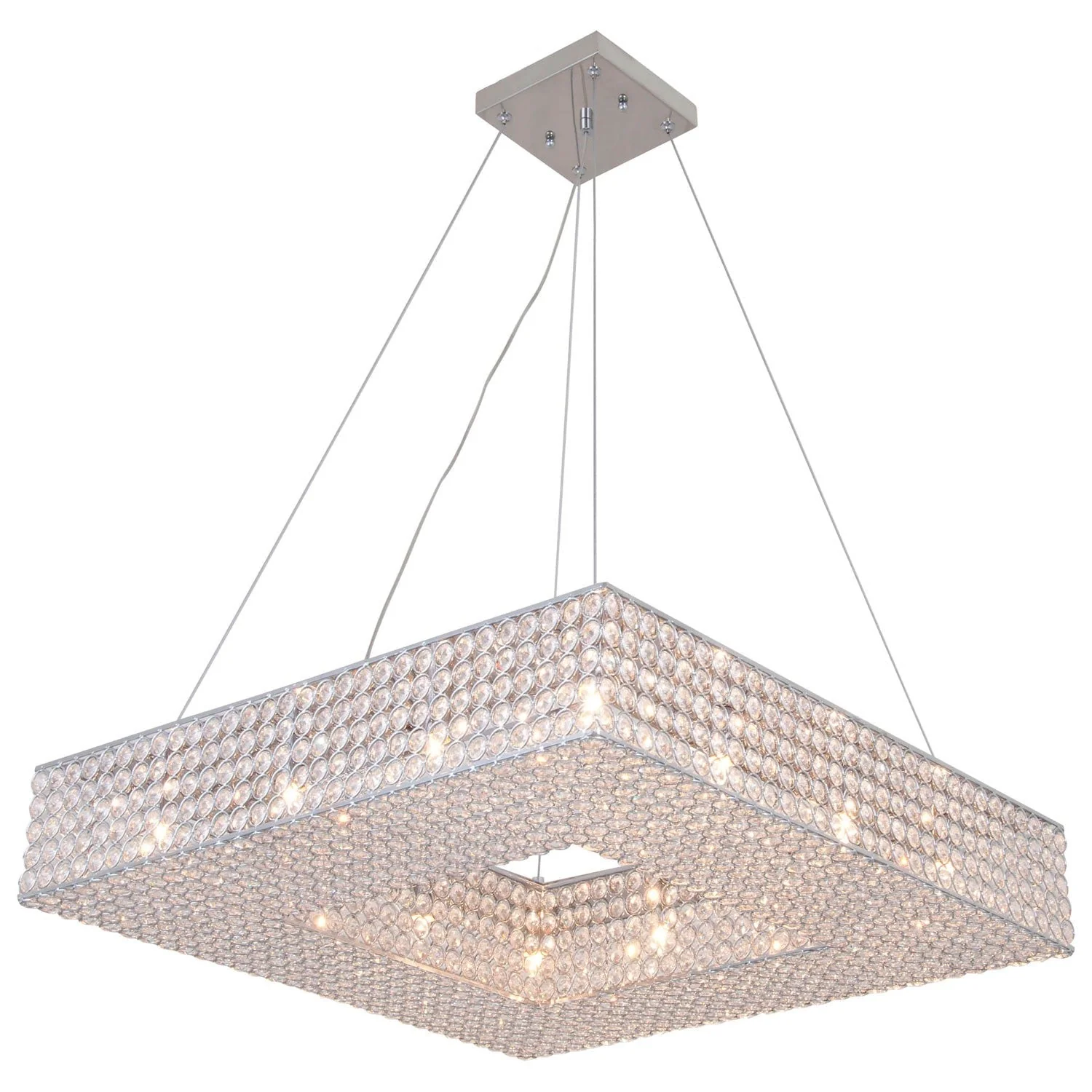 Helsinki Chrome Twelve-Light Pendant - Image 1
