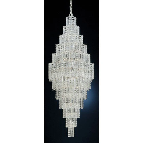 Silver 41-Light Clear Gemcut Pendant, 20W x 52H x 20D - Image 1