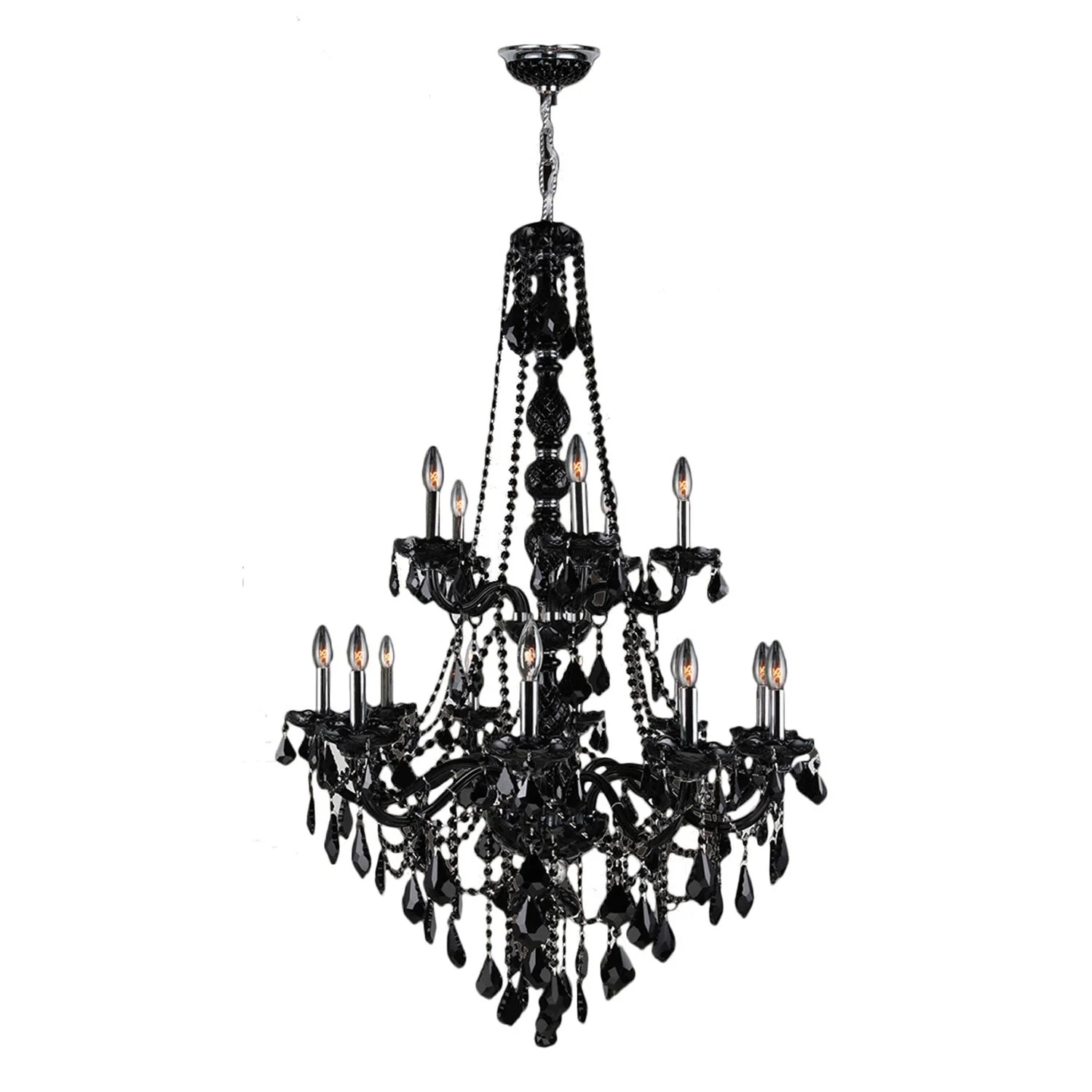 Corp Provence Polished Chrome Fifteen-Light Chandelier - Image 1