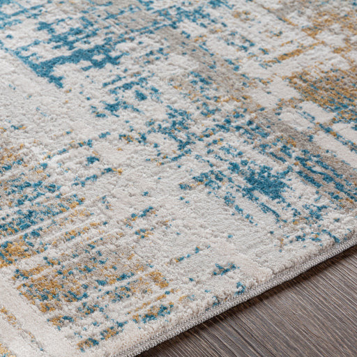 Surya Rugs Carmel Collection Light Gray, Off White, Gray, Mustard, Brown & Blue Area Rug CRL-2308 - Image 3