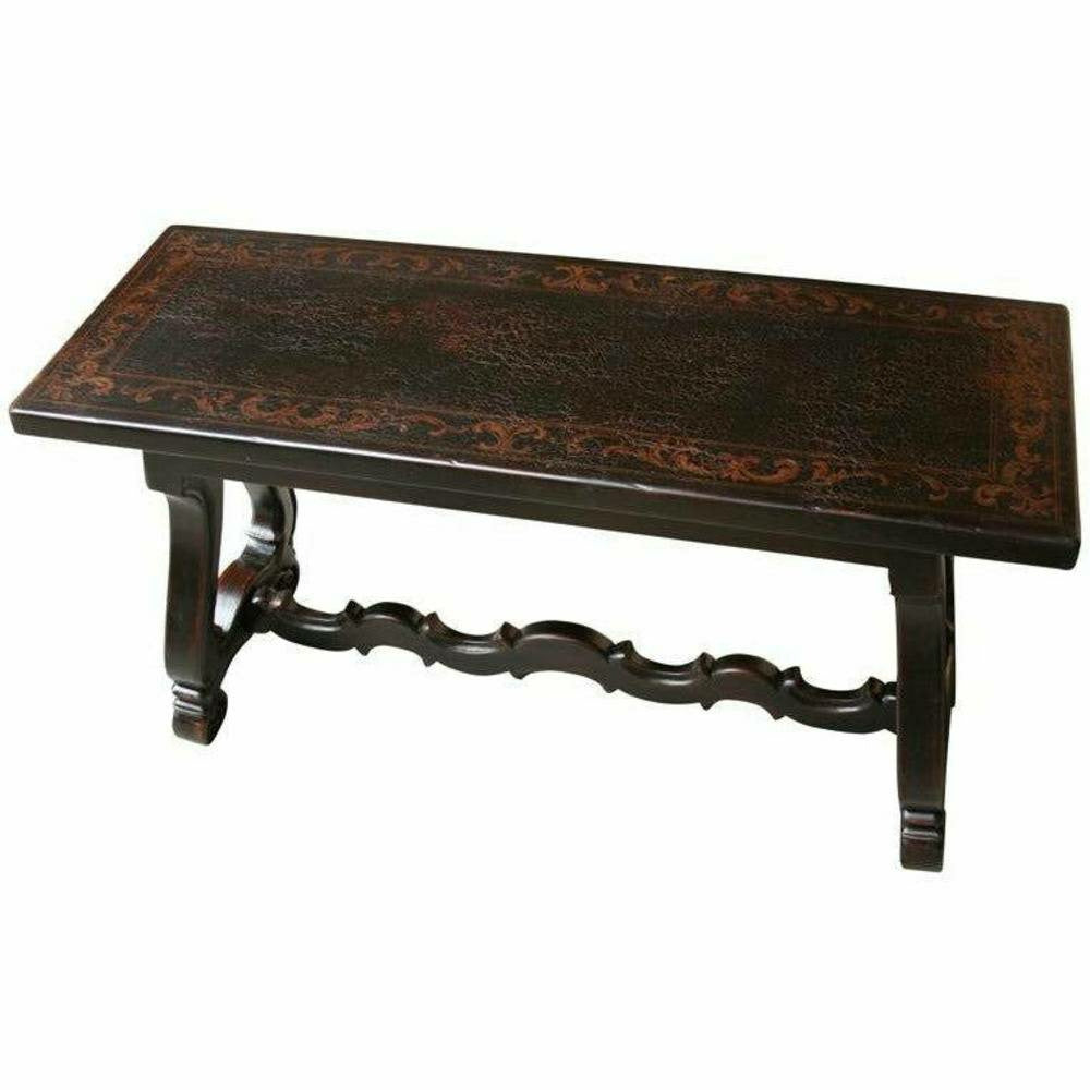 Casa Bonita Peruvian Hand-Painted Carved Wood Marbella Console Table - Image 1