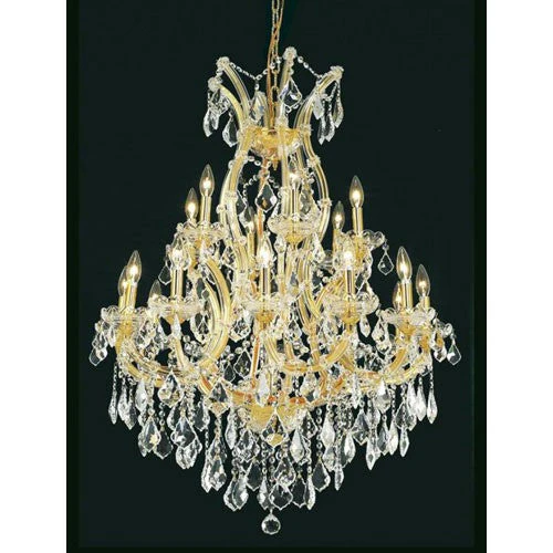 Golden Teak 19 Light 42-in Chandelier - Image 1