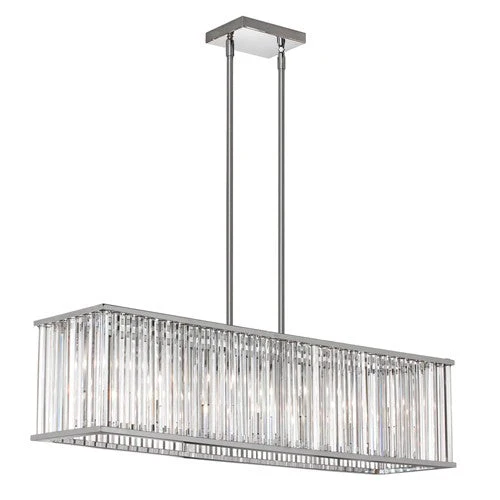 Seven Light Horizontal Crystal Chandelier - Image 1