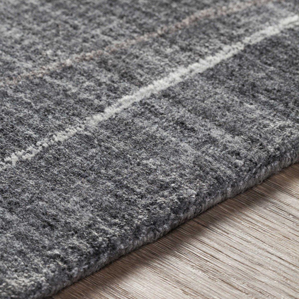 Uttermost Costilla Hand Knotted Gray, Charcoal and White Contemporary Rug ~ 9' x 13' - Image 2