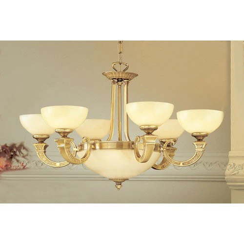 Bronze Eight-Light Chandelier - Image 1