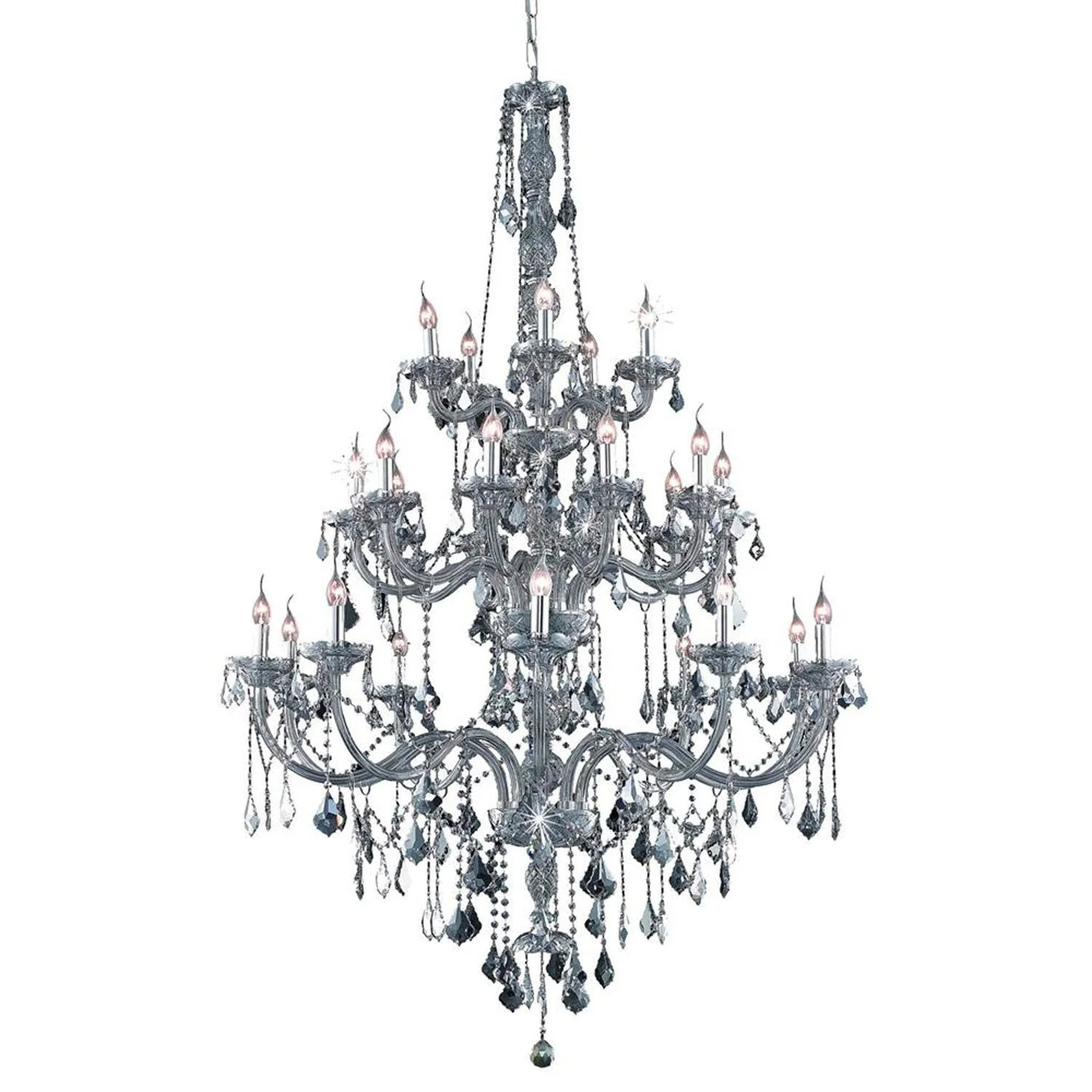 Verona Silver Shade Twenty-Five Light Chandelier with Royal Cut Crystals - Image 1