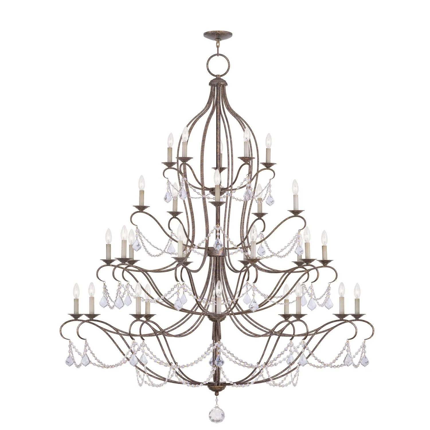 Chesterfield Venetian Golden Bronze 30 Light Chandelier - Image 1