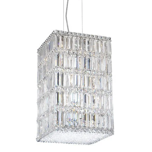 Stainless Steel 21-Light Clear Spectra Crystal Pendant Light, 13W x 21H x 13D - Image 1