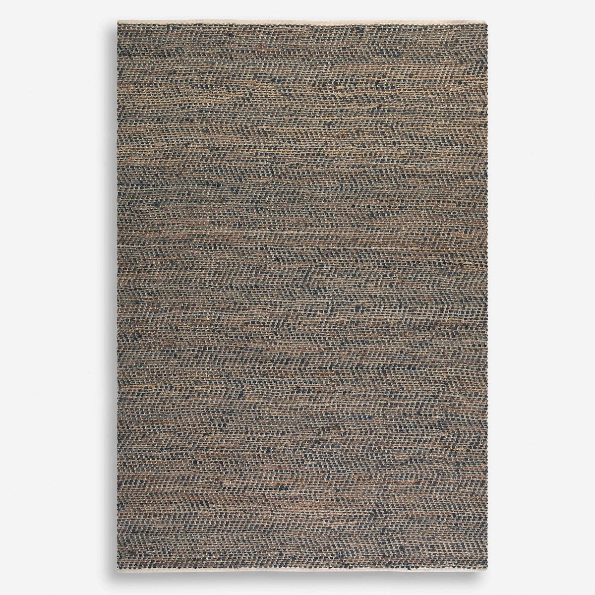 Uttermost Tobais Hand Woven Leather and Natural Hemp Rug ~  8' x 10' - Image 1