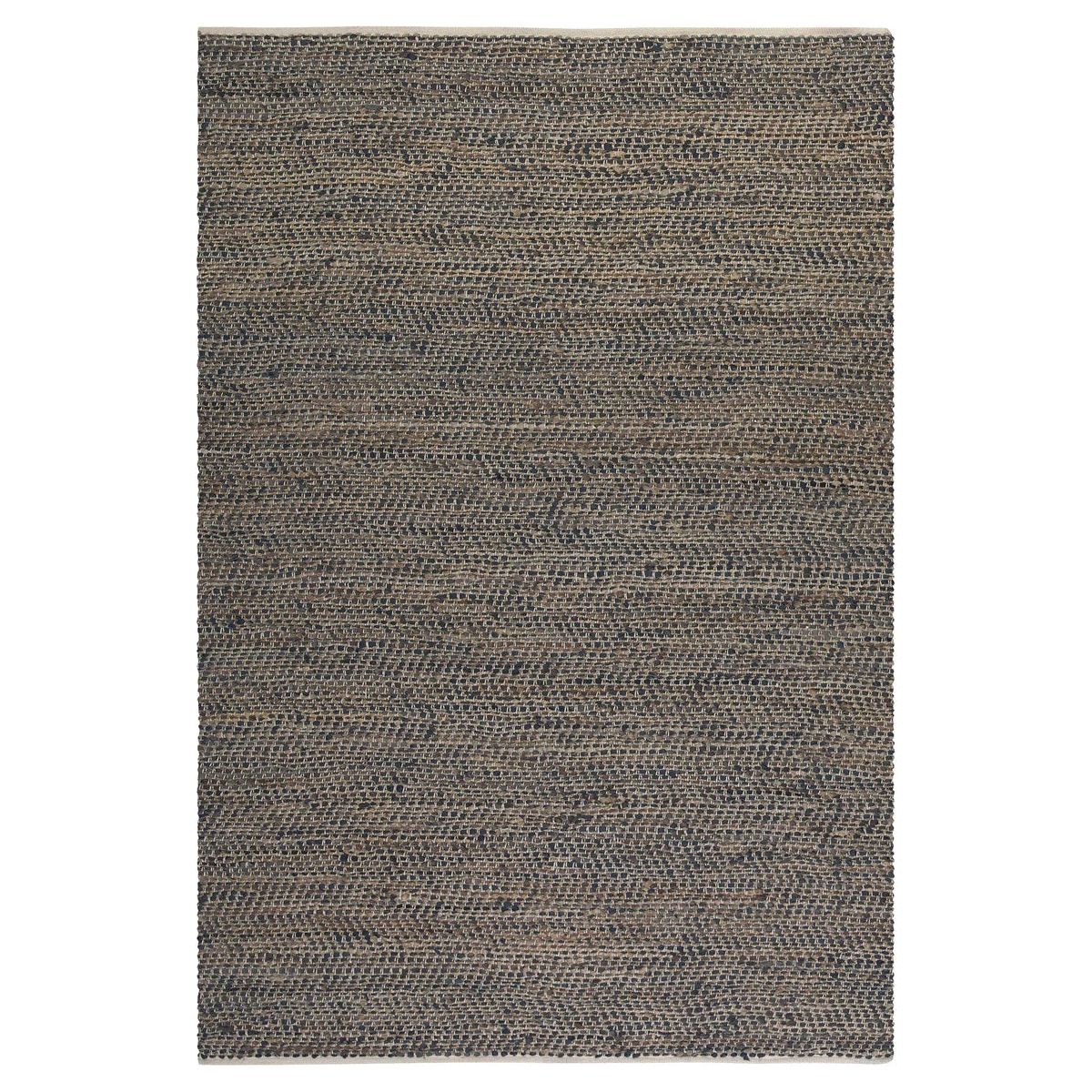Uttermost Tobais Hand Woven Leather and Natural Hemp Rug ~  8' x 10' - Image 3
