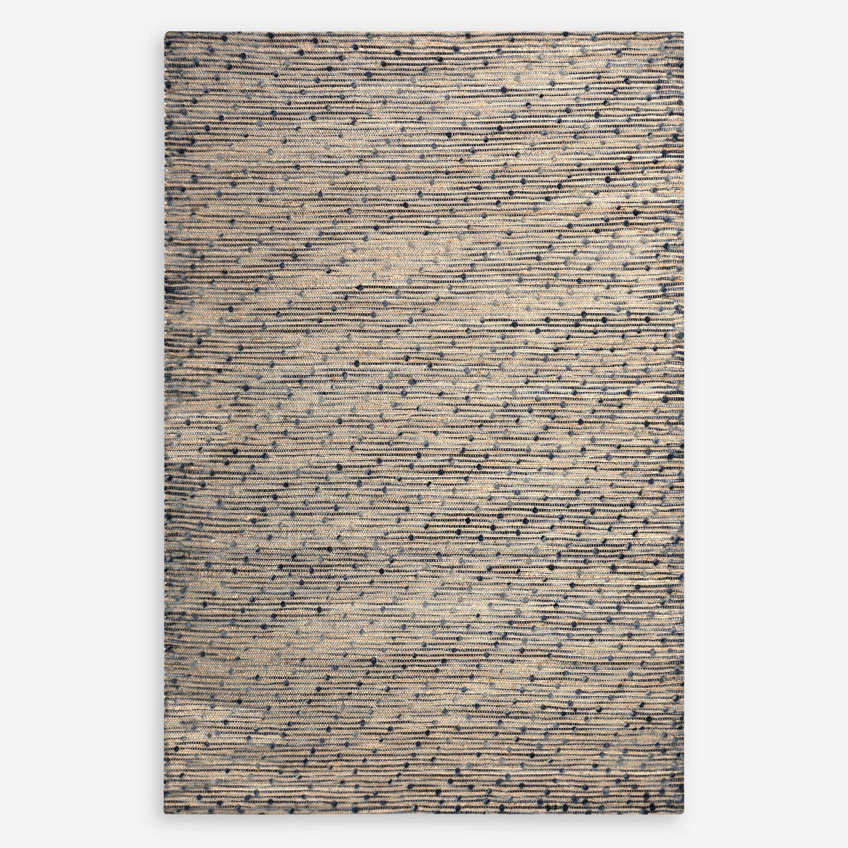 Uttermost Imara Hand Woven Natural Hemp and Navy Wool Rug ~ 5' x 8' - Image 2