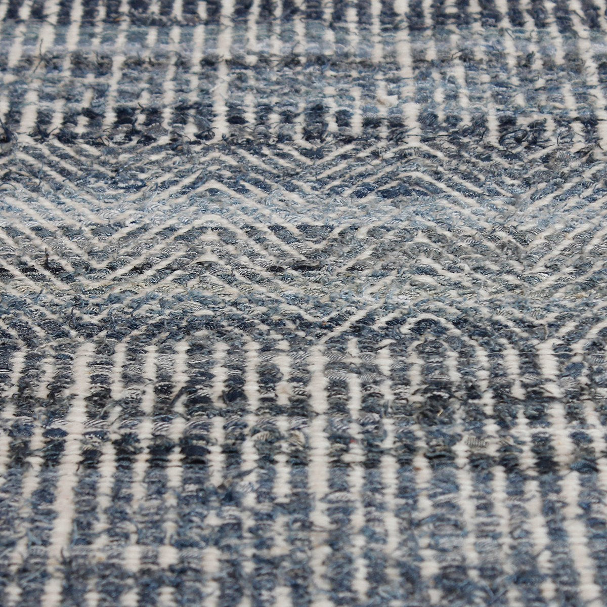 Uttermost Bolivia Hand Woven Natural Wool Blue Denim Rug ~ 5 x 8 - Image 3