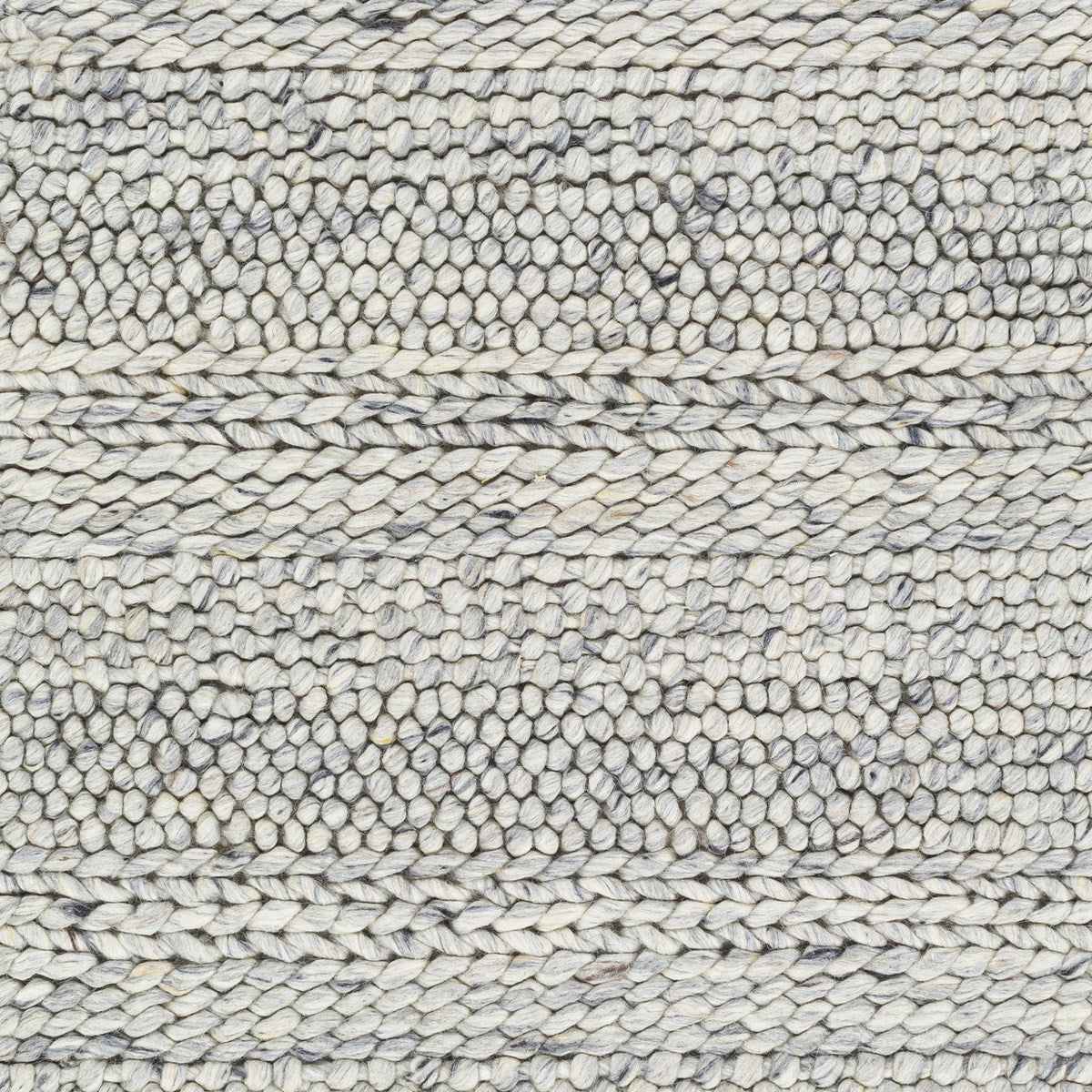 Uttermost Clifton Hand Woven Gray and Ivory Wool Rug ~ 10' x 14' - Image 3