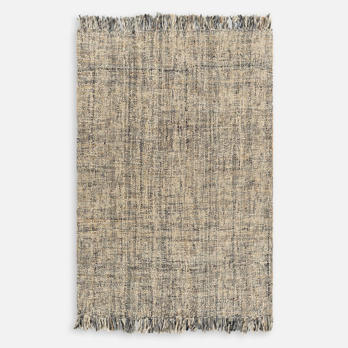 Uttermost Dumont Hand Woven Jute and Wool Tan, Gray & Charcoal Rug  ~ 5' x 7'6" - Image 1