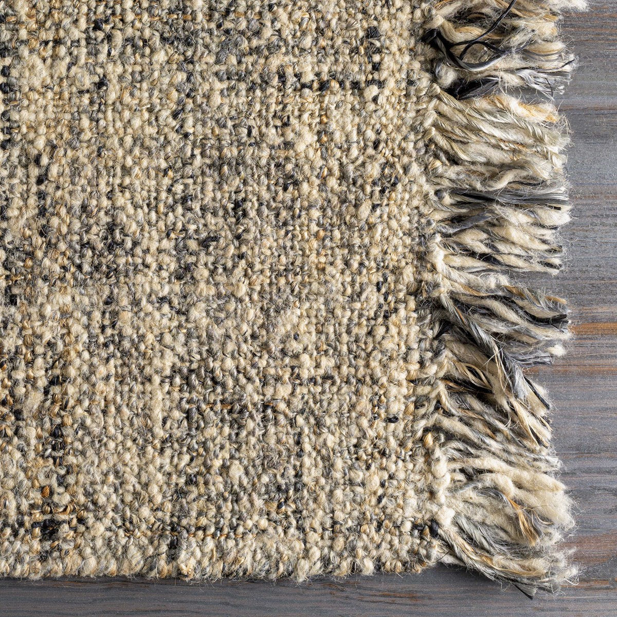 Uttermost Dumont Hand Woven Jute and Wool Tan, Gray & Charcoal Rug  ~ 8'10" x 12' - Image 2