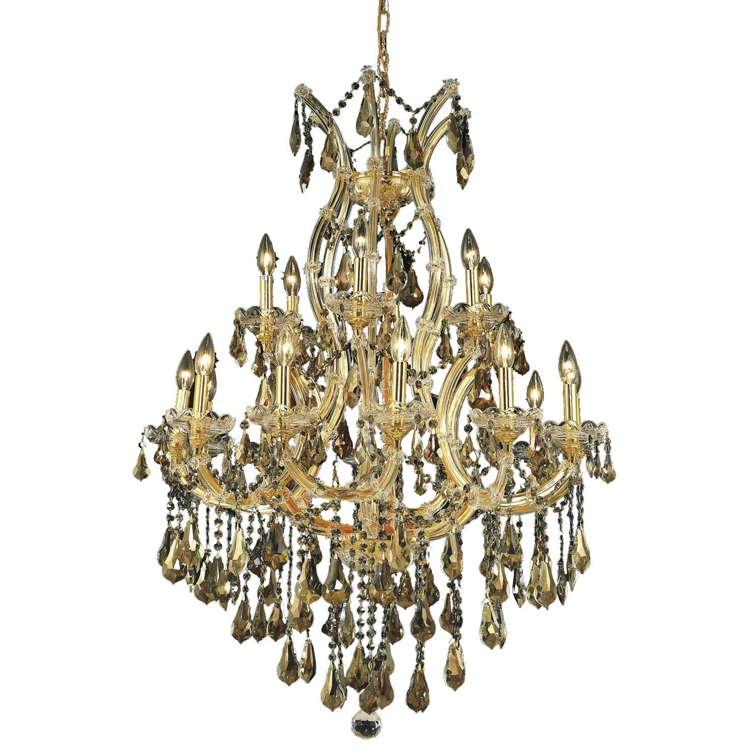 Elegant Lighting Maria Theresa Gold Nineteen-Light - Image 1