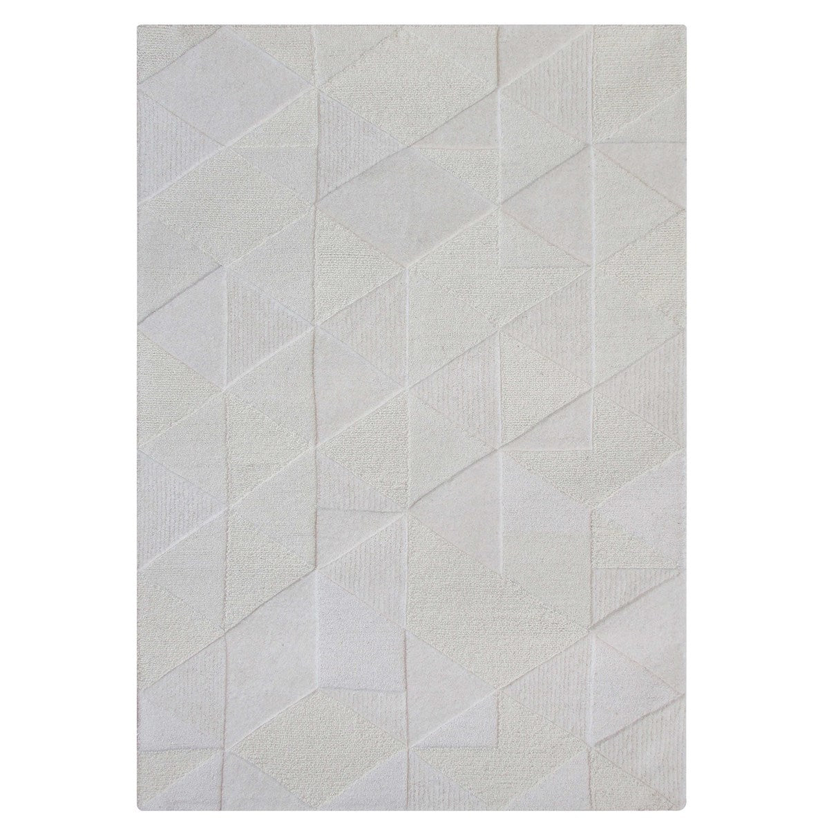 Uttermost La Veta Hand Tufted Ivory Geometric Pattern Rug ~ 9' x 12' - Image 2