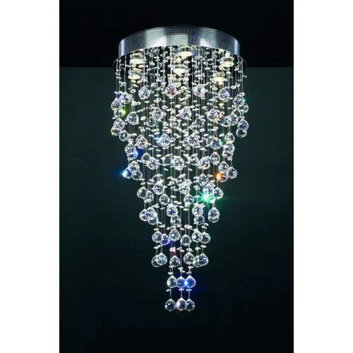 Beverly Polished Chrome Crystal Flush Mount Ceiling Light - Image 1
