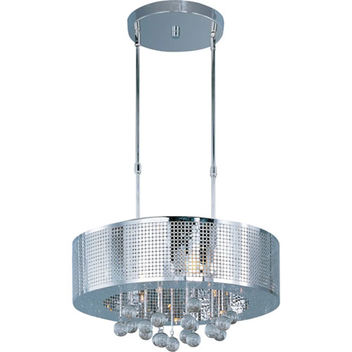 Polished Chrome Nine-Light Round Pendant - Image 1
