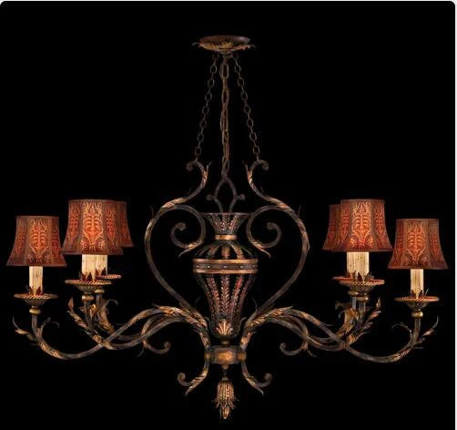 Six-Light Chandelier in Bronzed Sienna Finish - Image 1