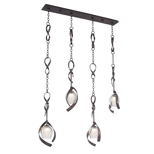 Solana Oxidized Copper Four-Light Island Pendant - Image 1
