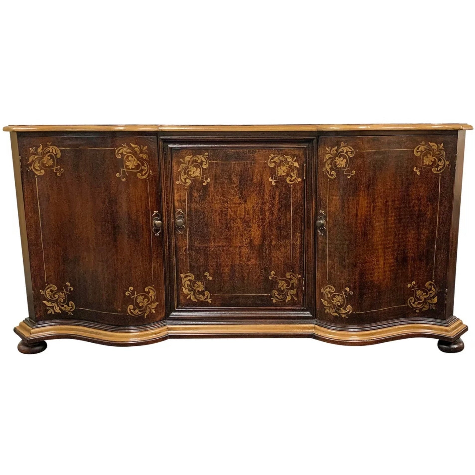 Casa Bonita Peruvian Hand-Painted Carved Wood Enzo Buffet - Image 1