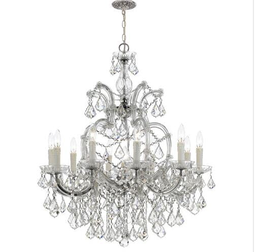 Chrome 11-Light Swarovski Elements Chandelier - Image 1