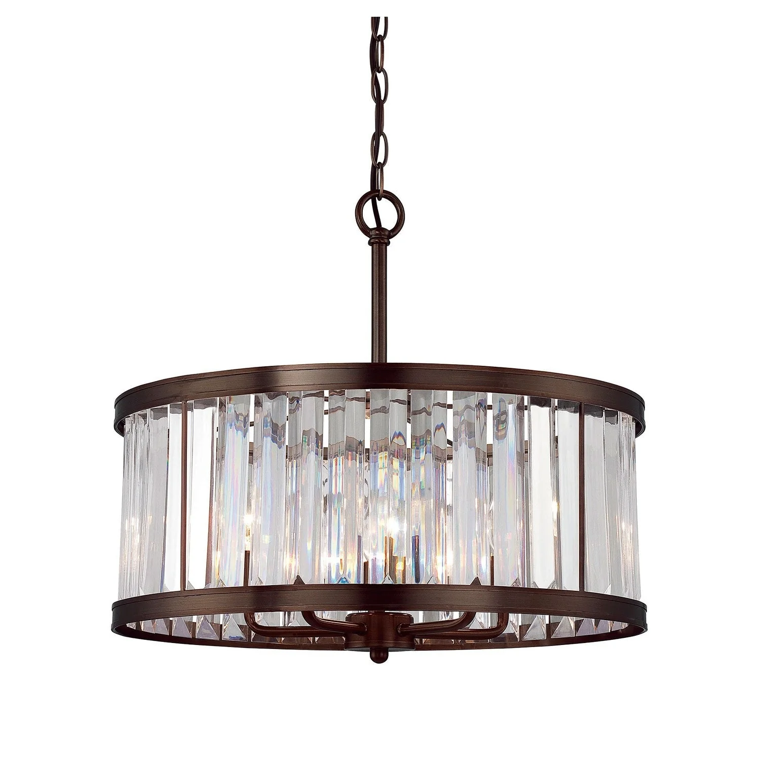 Burnished Bronze 21-Inch Five-Light Pendant - Image 1