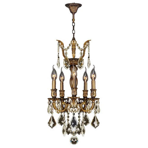 Bronze Five-Light Chandelier - Image 1
