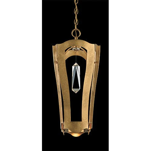 Heirloom Gold Two-Light Pendant with Clear Heritage Hand Cut Crystal - Image 1