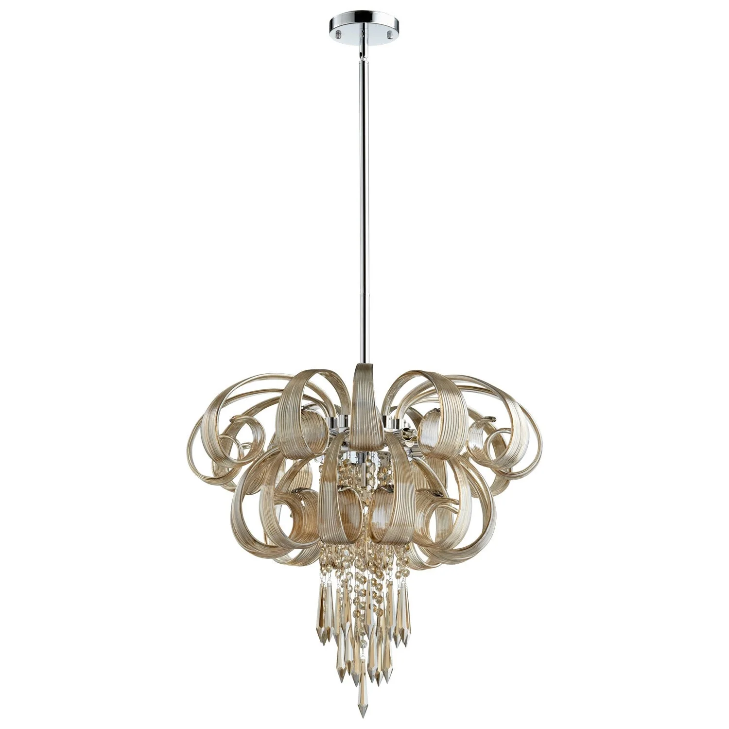 Cindy Lou Who Chrome Nine-Light Chandelier - Image 1