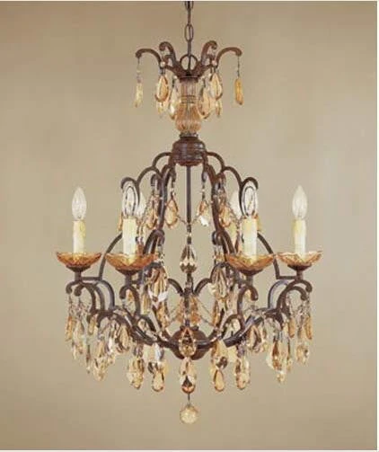 Venetian Bronze Six-Light Chandelier - Image 1