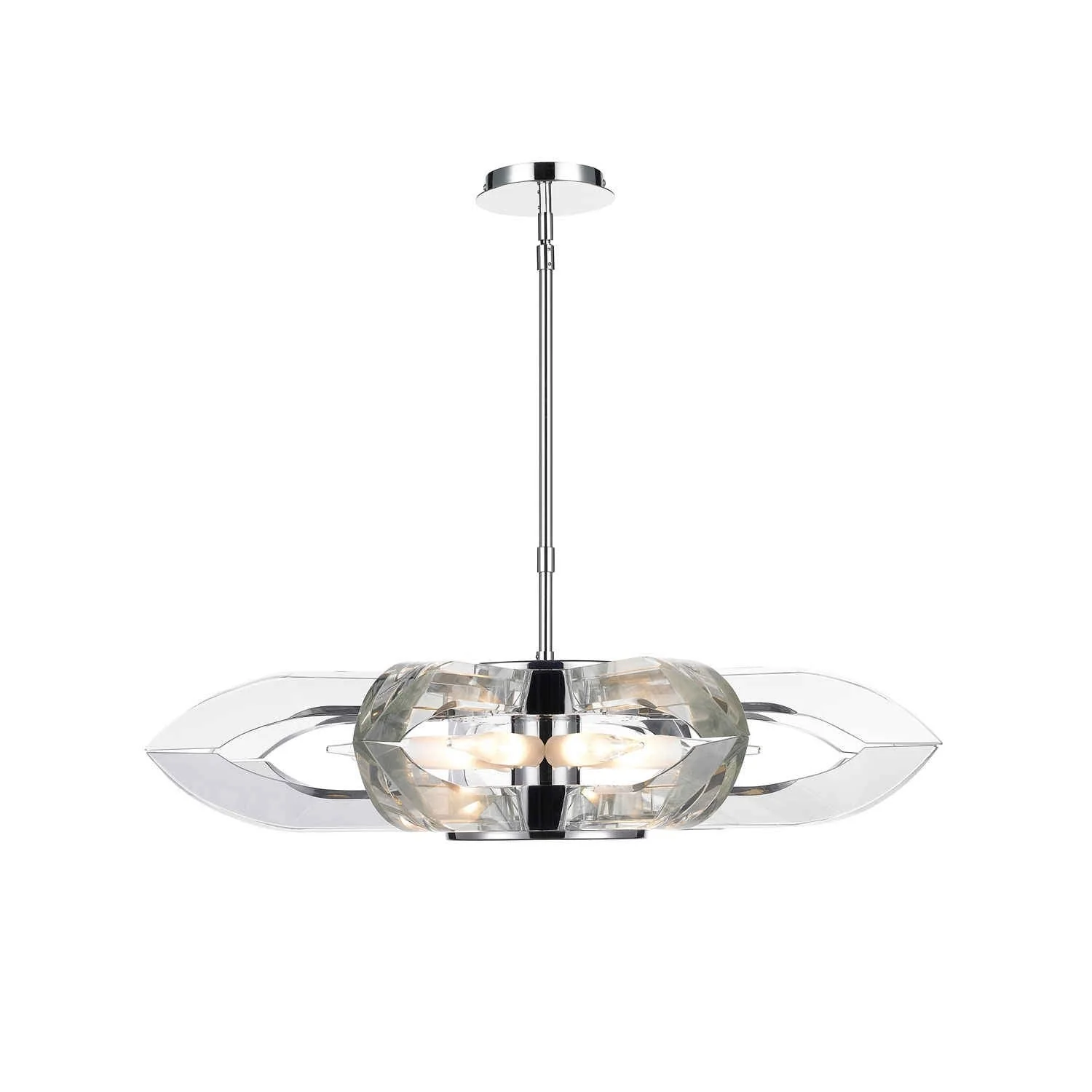 Chrome Six-Light Pendant - Image 1