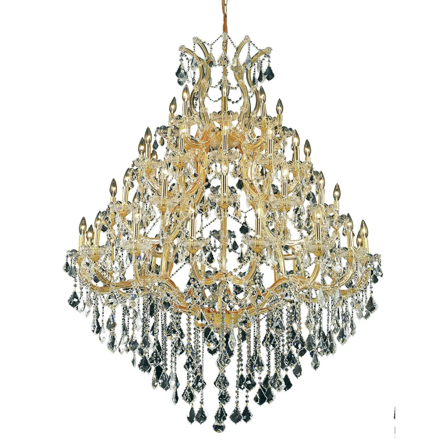 Maria Theresa Gold Forty-Nine Light 46-Inch Chandelier with Royal Cut Clear Crystal - Image 1