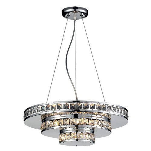 18 x 5.5-Inch Five Light Crystal Chandelier - Image 1