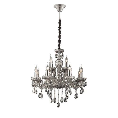 Smoke 12 Light Chandelier - Image 1