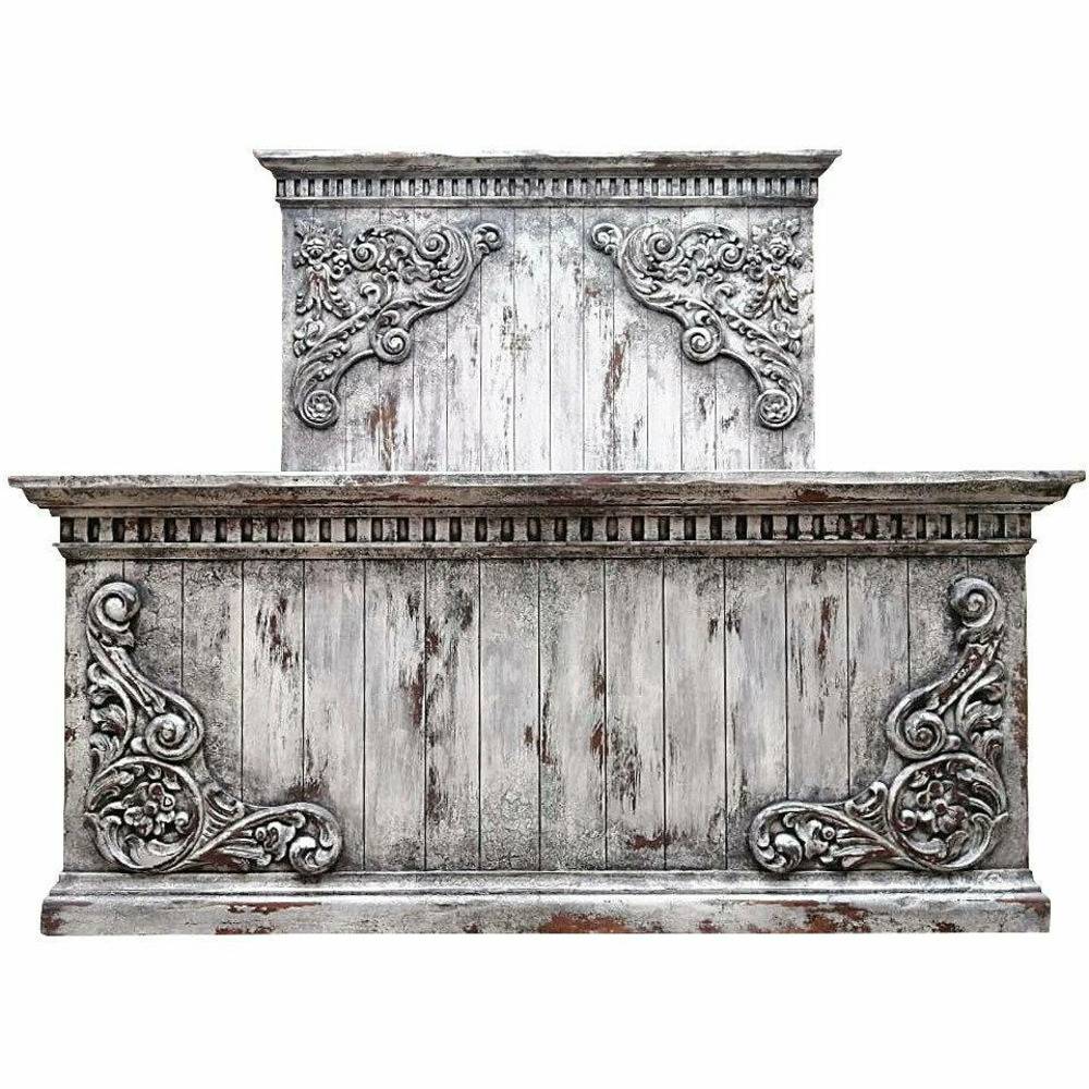 Casa Bonita Peruvian Hand-Painted Carved Wood Renaissance King Size Bed - Image 1