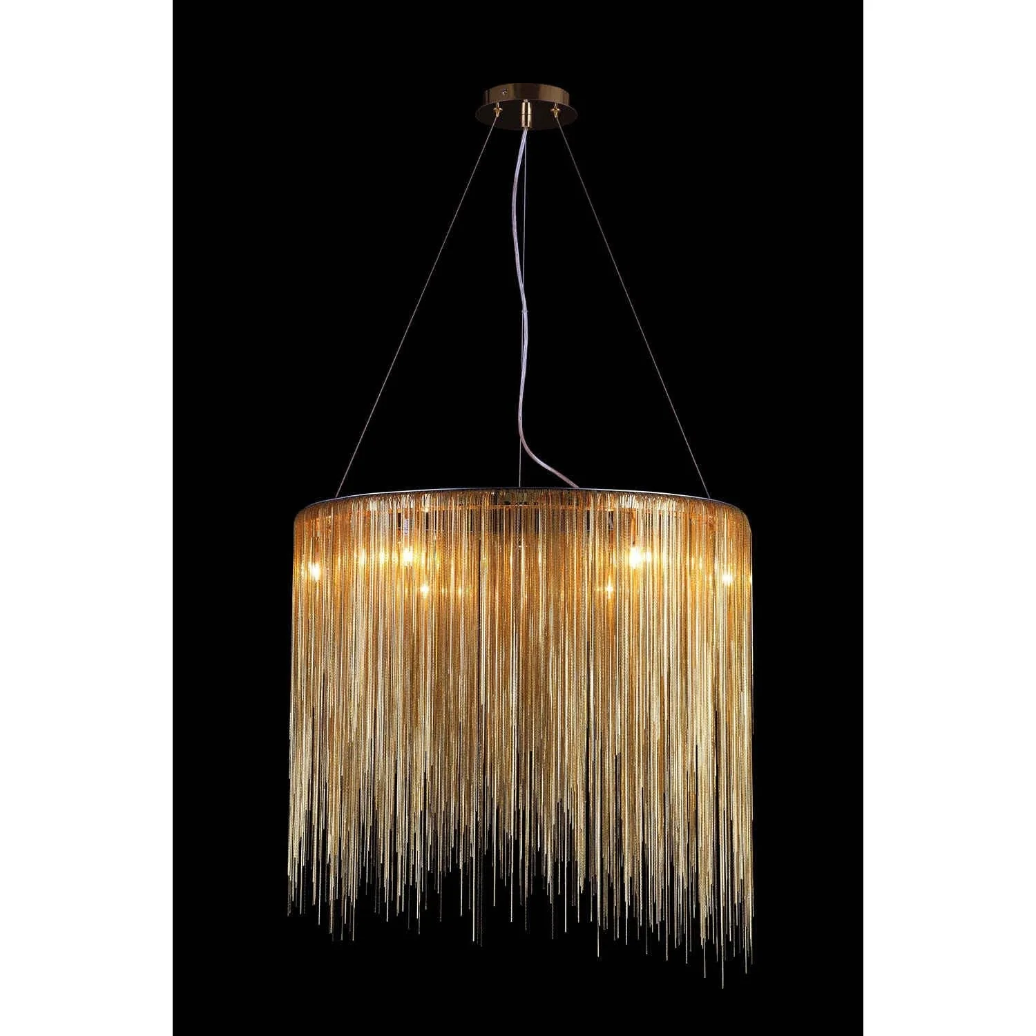 24-Inch Eight-Light Round Chandelier - Image 1
