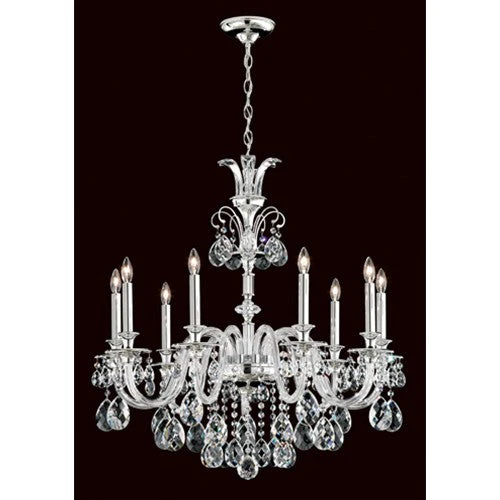 Rivington Etruscan Gold 9-Light Chandelier with Clear Heritage Crystal - Image 1