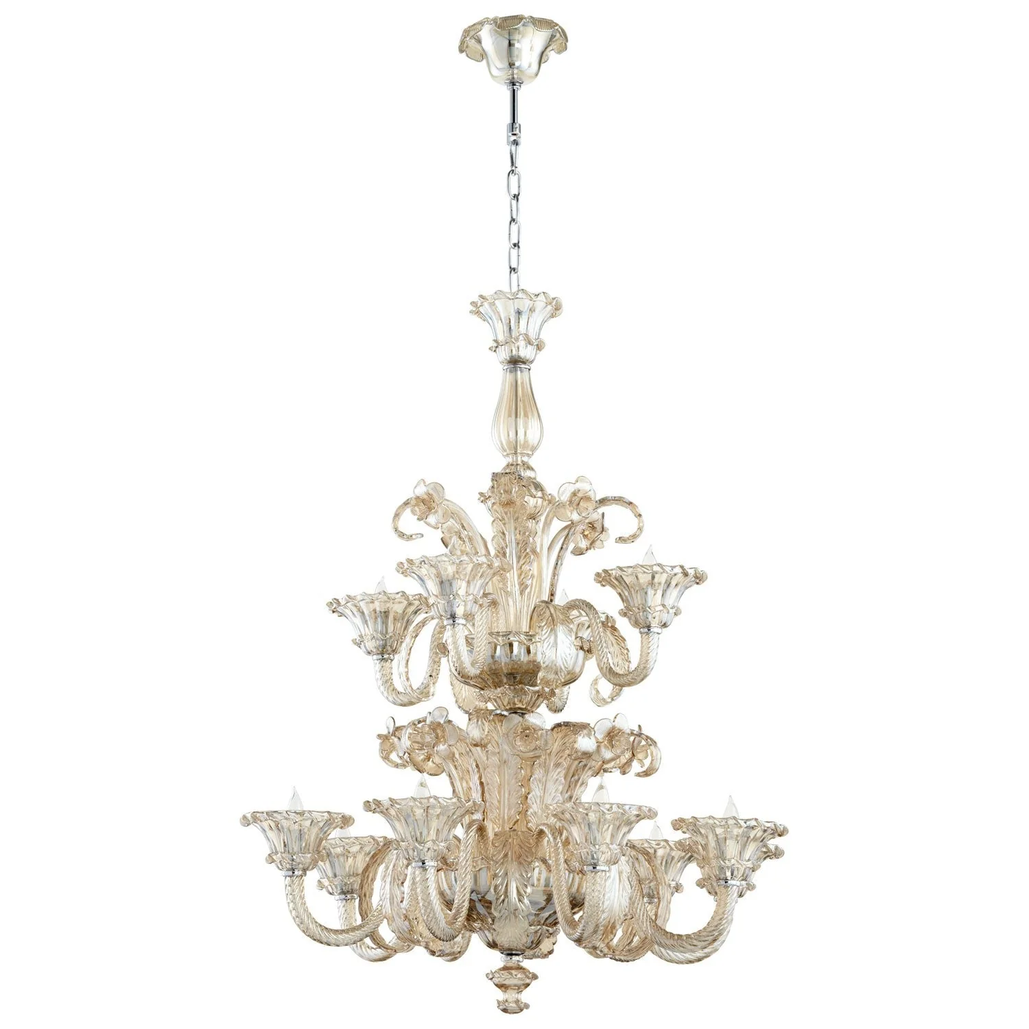 LaScala Cognac 12-Light Chandelier - Image 1