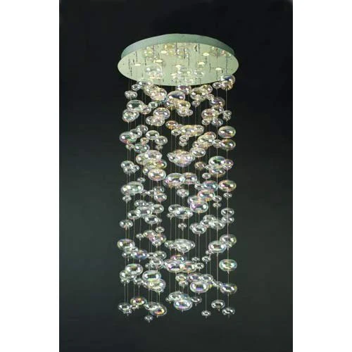 Bubbles Large Polished Chrome Flush Mount Ceiling Light - Image 1