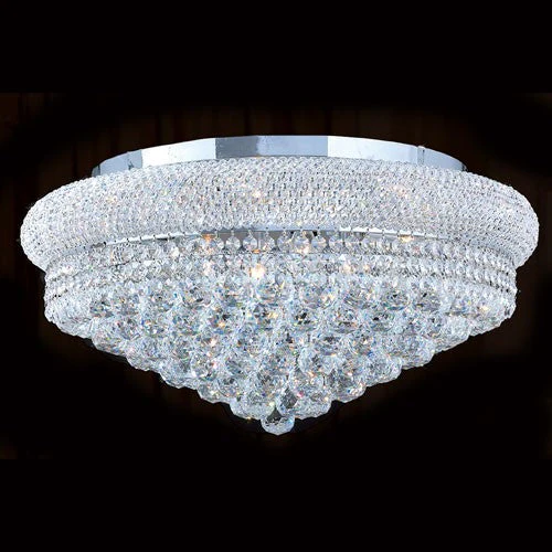 Corp Empire 12-Light Chrome Finish with Clear-Crystals Ceiling-Light - Image 1