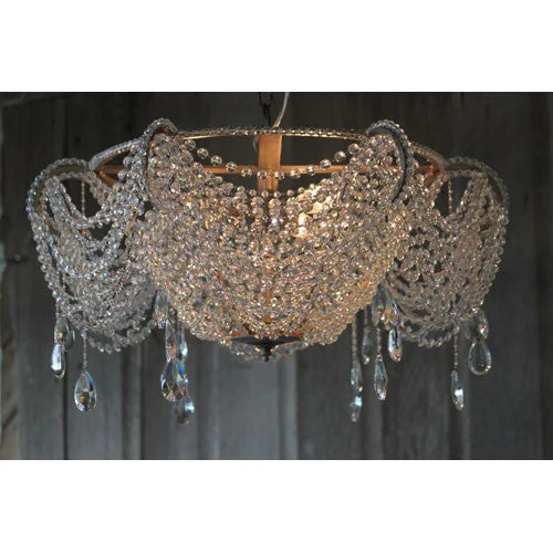 Jules Antique Silver Four-Light Semi Flush Mount - Image 1