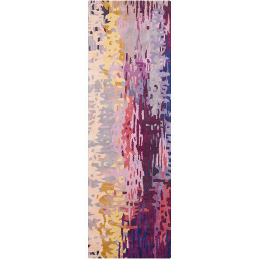 Surya Rugs Banshee Collection Burgundy, Dark Plum, Mustard, Lilac & Dusty Pink Area Rug BAN-3344 - Image 2